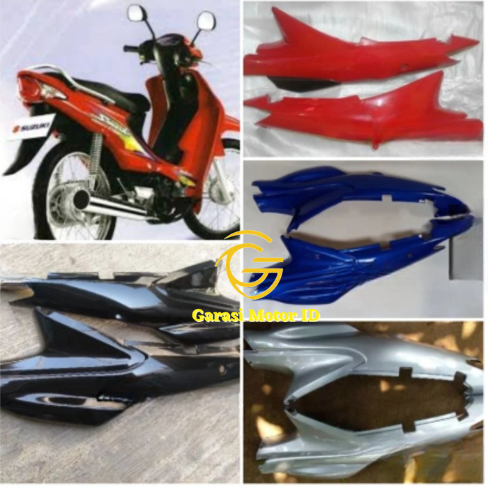 TERBARU - Cover Body Belakang Set Kanan Kiri Smash 110 R Lama Smash R