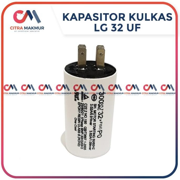 Kapasitor Kulkas 32 Uf Lg Capasitor 32Uf Refrigerator 1 2 Pintu Putih High Quality