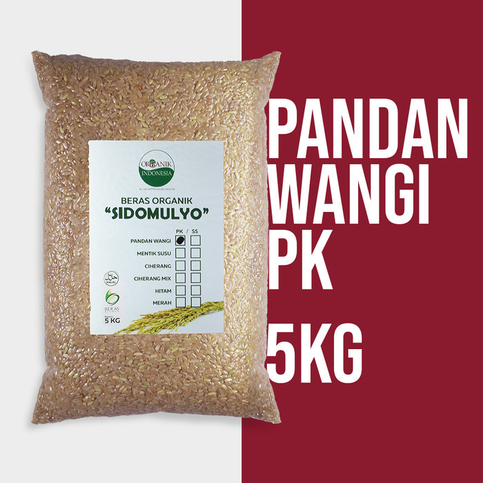 

TERBARU Beras Organik / Organic Rice Pandan Wangi Pecah Kulit 5kg Sidomulyo PROMO!