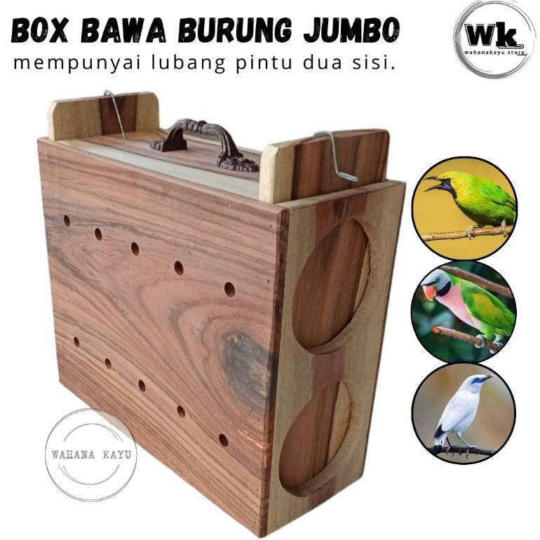 BOX BAWA BURUNG KAYU/BOX COD JUMBO