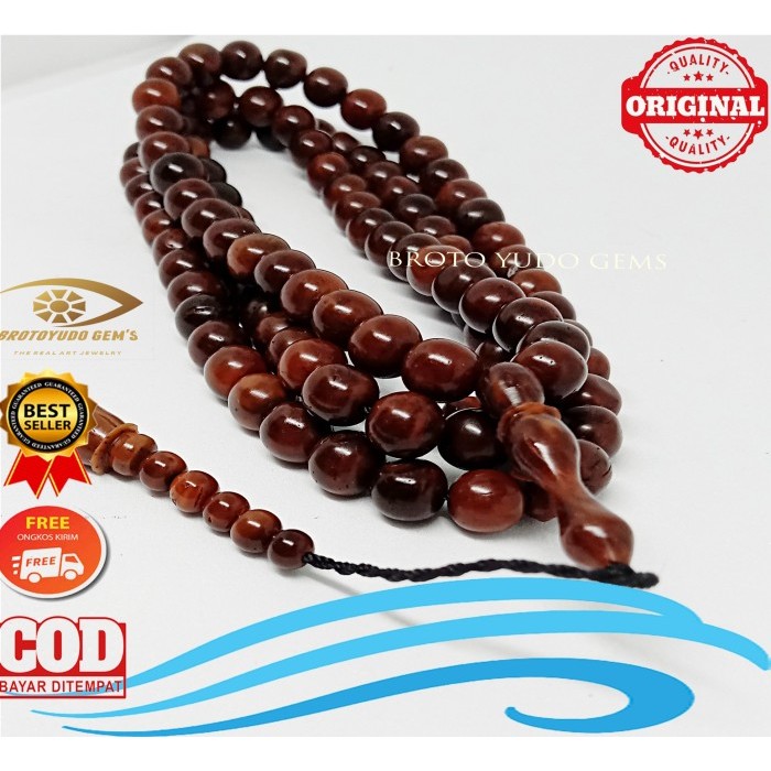 Tasbih Kayu Kokah / Kaokah Ukuran 8 Mm 99 Butir Turky