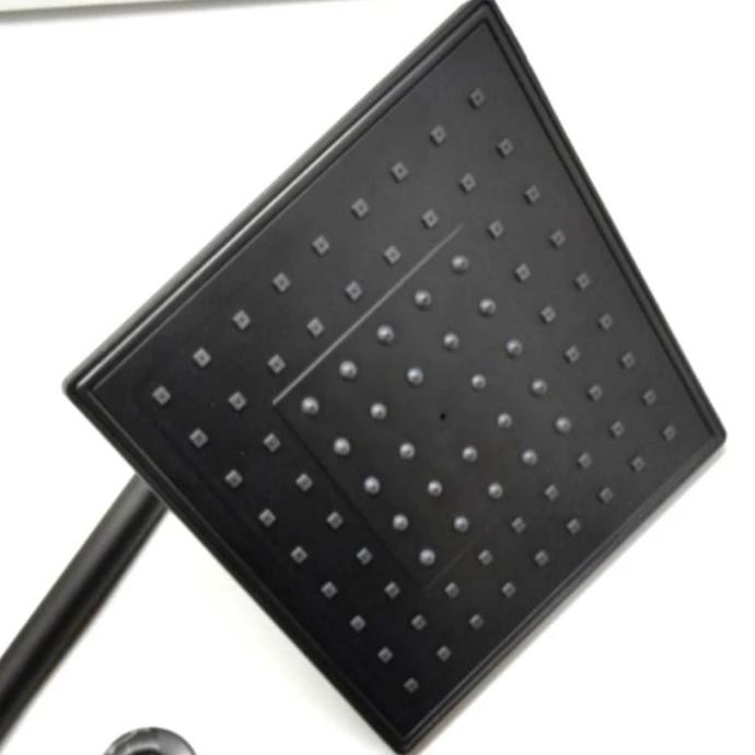 RAIN SHOWER SET HITAM TANPA TANAM / BOBOK SELANG LUAR KOTAK