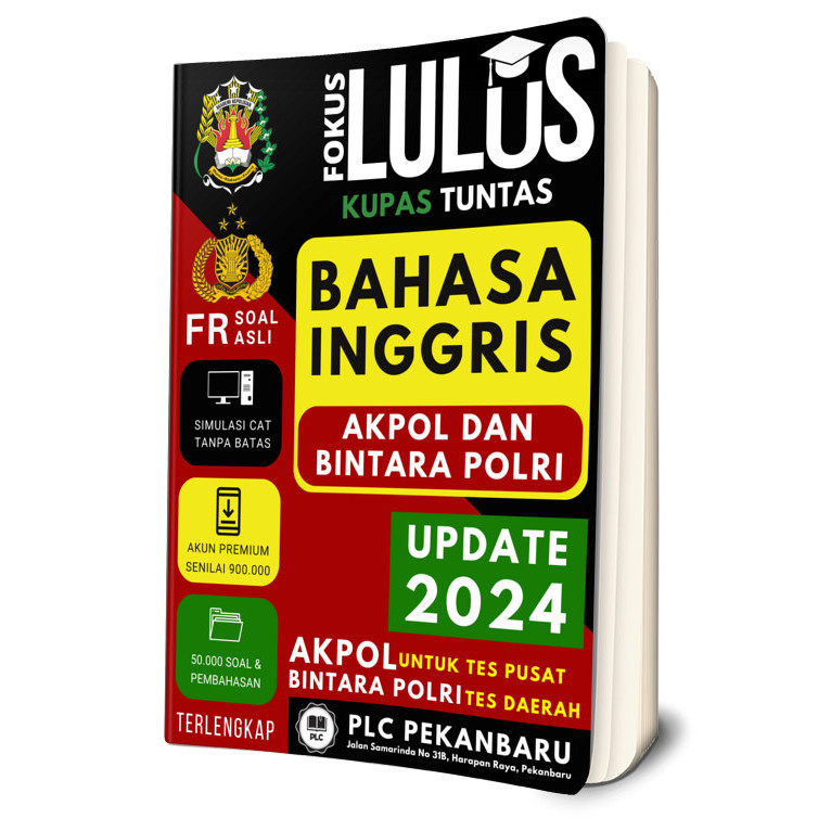 Buku Bahasa Inggris Akpol Dan Bintara Polri Untuk Tes Pusat Dan Daerah New 100 % Original