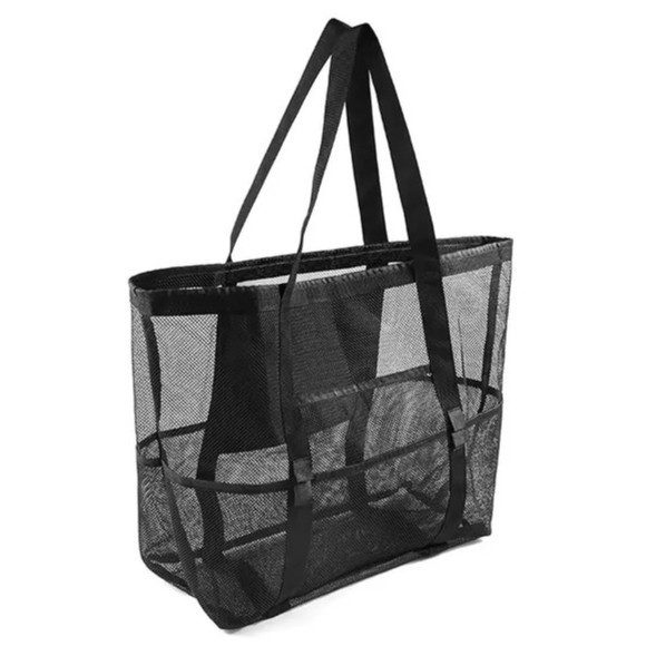 Tas Renang Jaring TOTE Mesh Bag AERO Jaring Renang Hitam Pantai