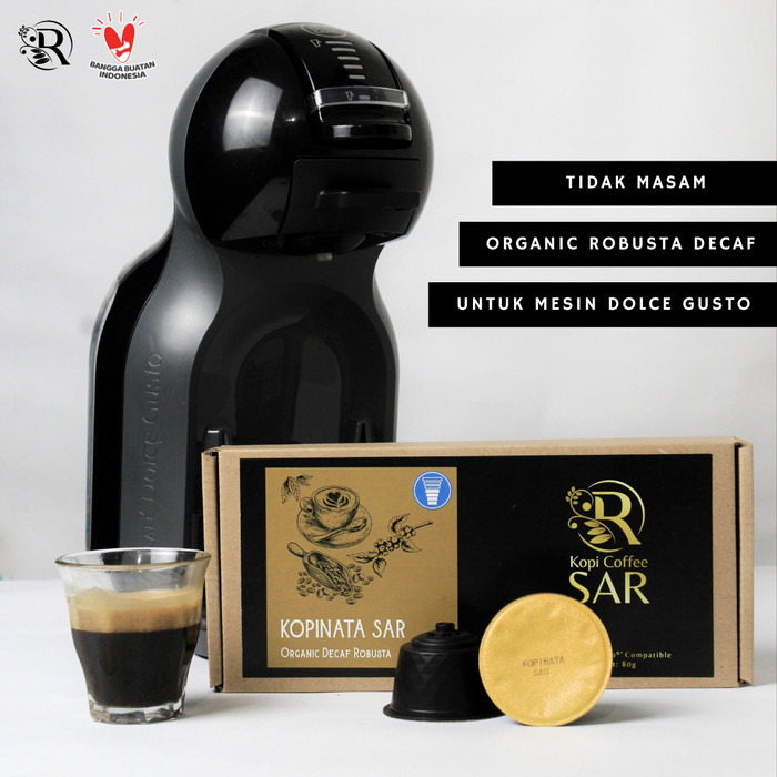 

Termurah Dolce Gusto Compatible Capsules - Decaf Coffee Robusta Kopinata Sar