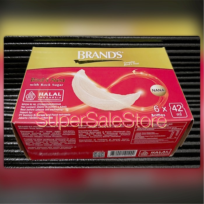 

Diskon Brand'S Bird Nest/Brands Bird Nest/Brand'S Sarang Burung Walet 6X40Gr
