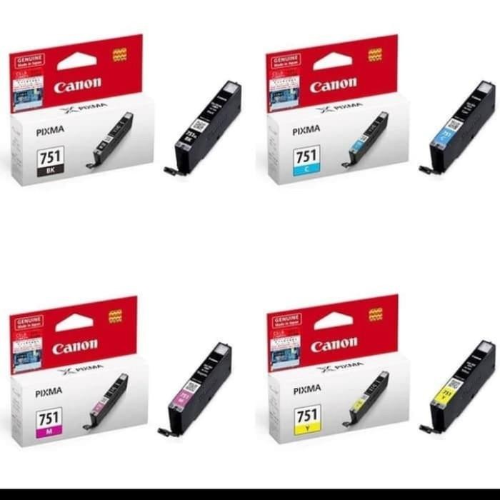 Tinta Canon 751 Black + Canon751Color(C.M.Y) Original 1Set For Mx727