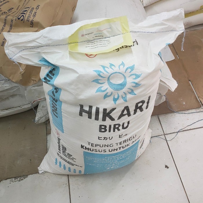 hikari biru 25 kg tepung mie gojek grab