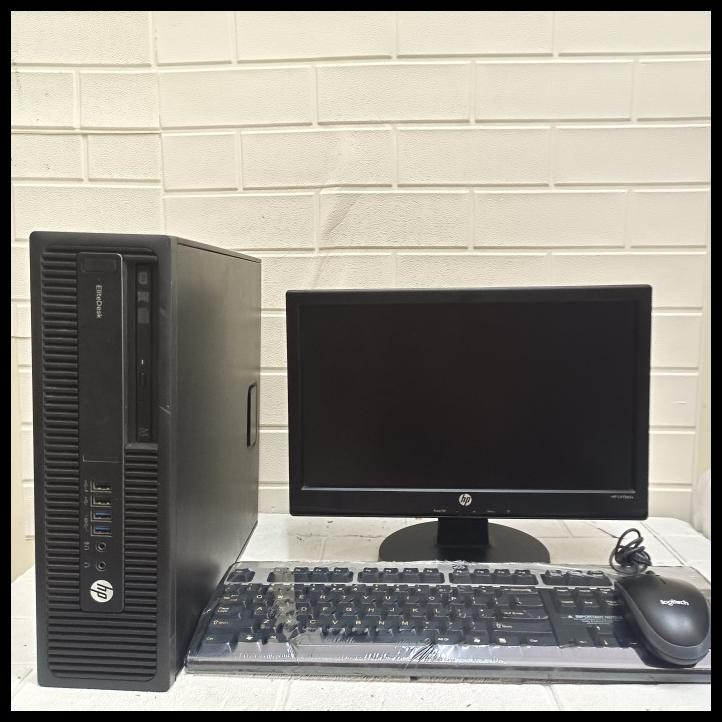 PAKET PC LAYAR 16 INCH ELITEDESK 705 G2 AMD A8-8650B RAM 4GB HDD 500GB