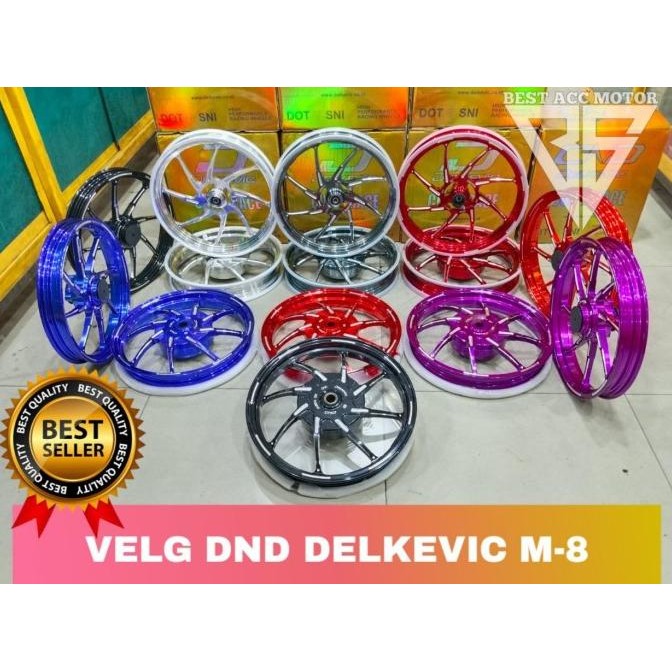 (Pnp) Velg Delkevic M8 Beat Vario 110 125 150 Pcx Aerox Nmax Mio Sporty Mio M3 Velg Delkevic Mio Var