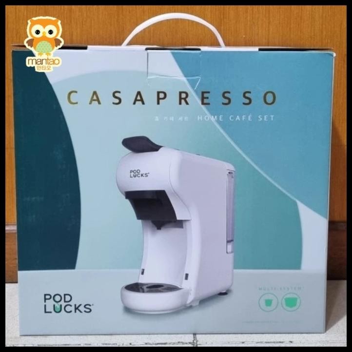 [SECOND RASA BARU] PODLUCK CASAPRESSO MESIN KOPI OTOMATIS ESPRESSO 2 IN 1 KAPSUL PODLUCK, NESPRESSO,