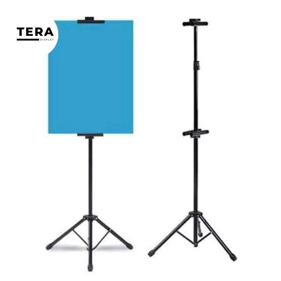 tripod banner / tripod stand banner / tripod banner 2 sisi display akrilik