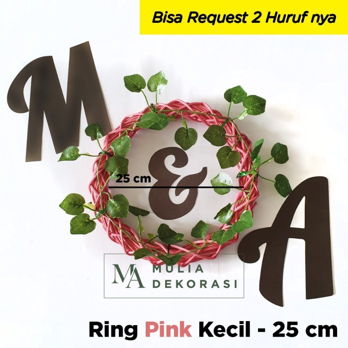 Lingkaran Rotan Dekorasi Ring Rotan Nikahan Wedding Lamaran