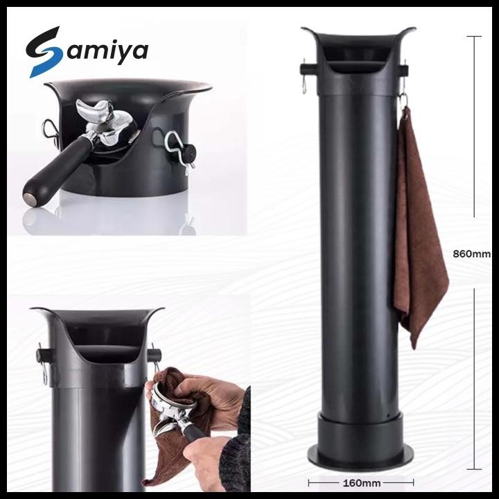 TEMPAT WADAH AMPAS KOPI JUMBO / KNOCK BOX TUBE BIN FLOOR STANDING