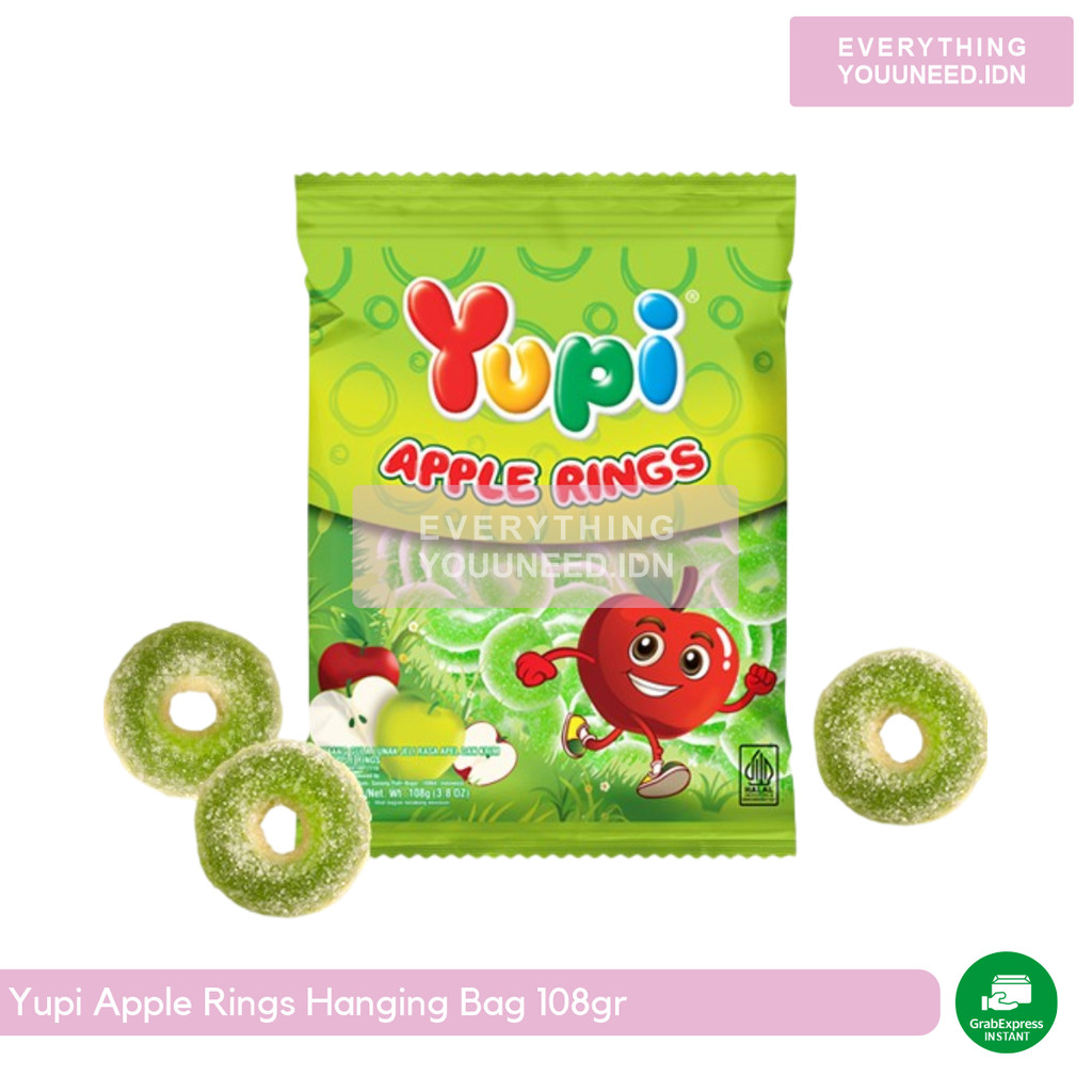 

Yupi Apple Rings Hanging Bag 108gr