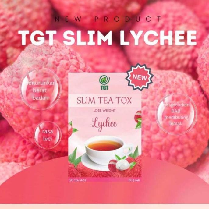 

Premium ! TGT Slim Tea Rasa Leci Lychee Minuman Teh Pelangsing Herbal Diet