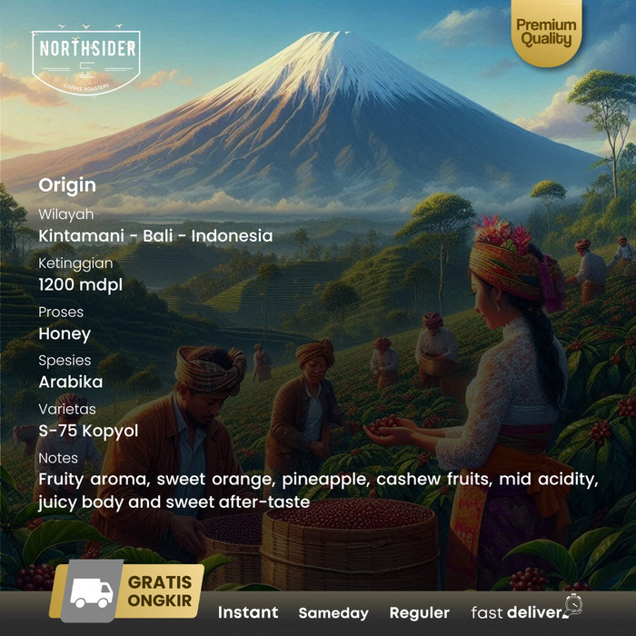 

Northsider Kopi Arabika Bali Kintamani Honey Coffee