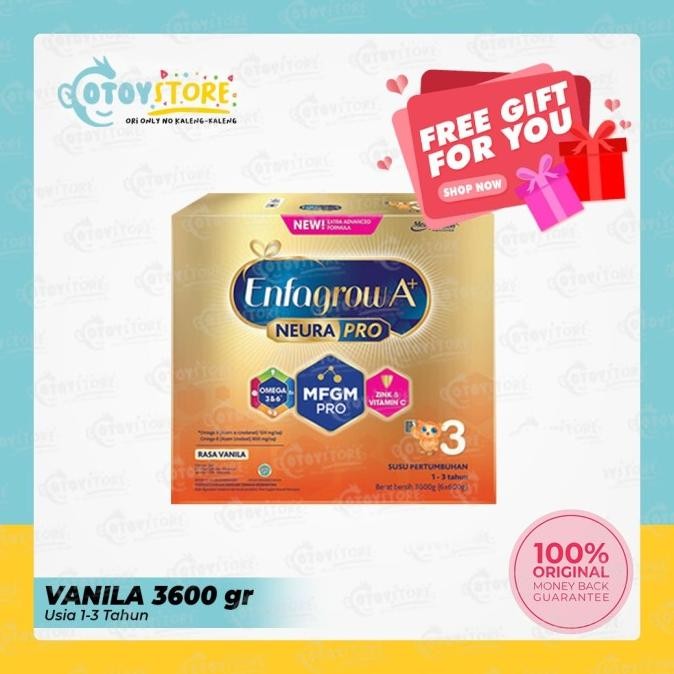 Enfagrow A+3 Vanila 3600 Gram / Susu Enfagrow Tahap 3 Vanilla 3600g VIP