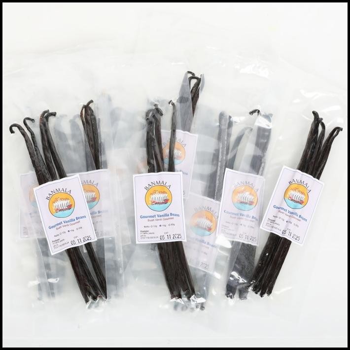 

Vanilla Beans Buah Batang Vanili Grade A Gourmet Plani/ Tahiti