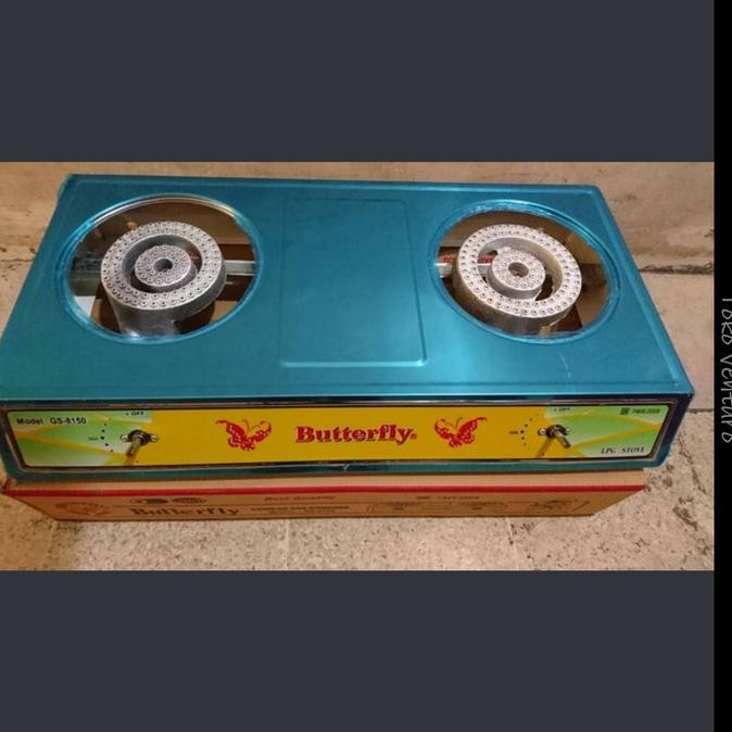 kompor gas 2 tungku butterfly burner cor api seribu 8150