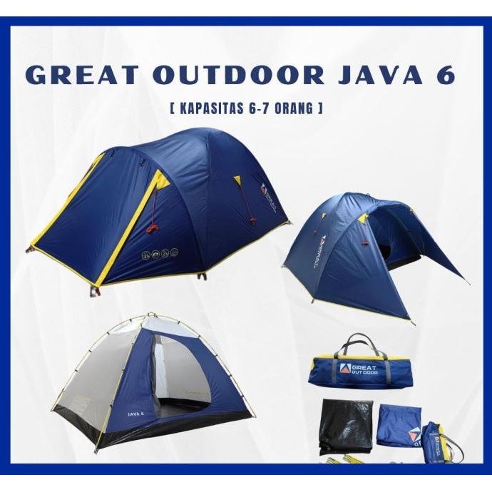 Tenda Tendaki By Great Outdoor Nsm 6.0 Kapasitas 6-7 Orang