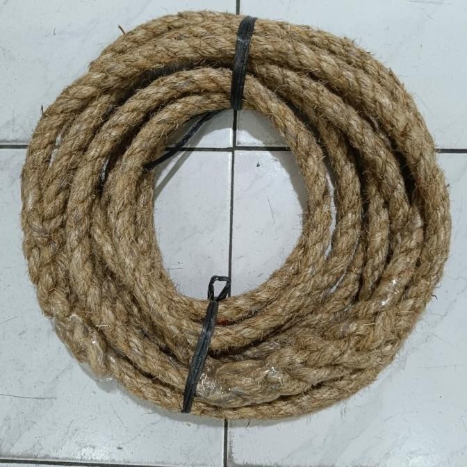 TERMURAH - Tali panjat PLN tali coklat tambang pengaman panjat tiang pju listrik