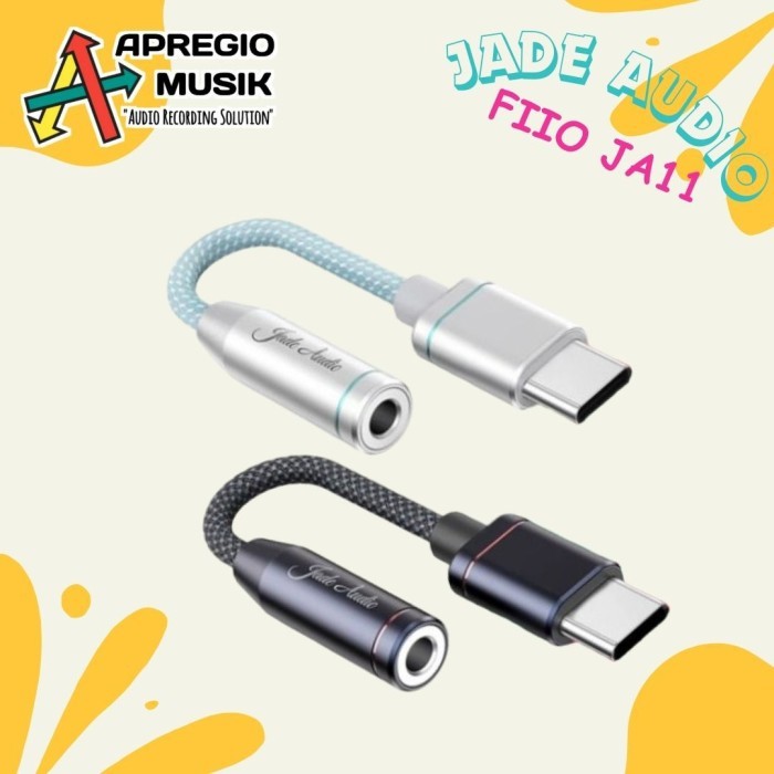 BEBAS ONGKIR - FiiO Jade Audio JA11 JA-11 JA 11 USB Type C to 3.5mm Earphone Headphone DAC and