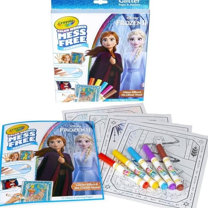 

Crayola Color Wonder Mess Free Glitter Frozen coloring marker