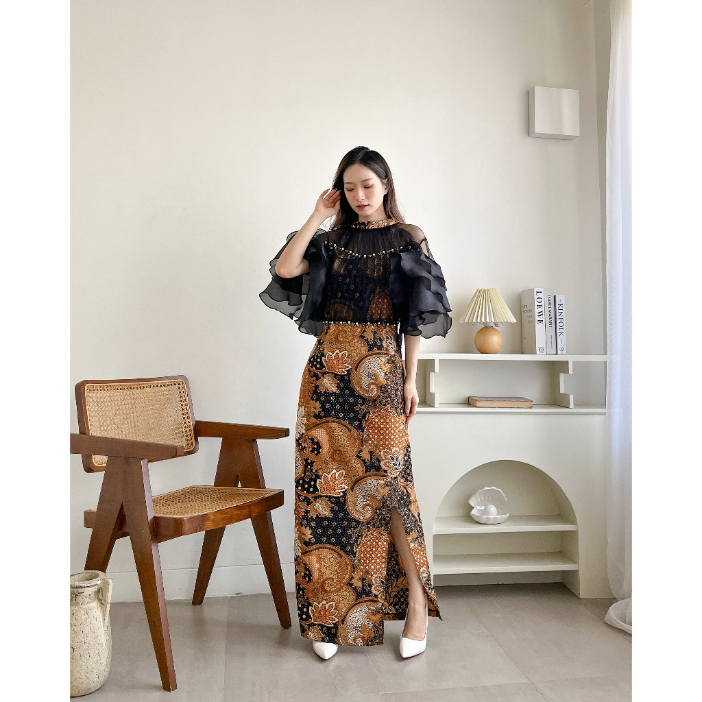 Dress Natal Model Terbaru 2024 Drees Wedding Batik Dresh Gereja Natall Rok Pesta Gaun Brokat Kondang