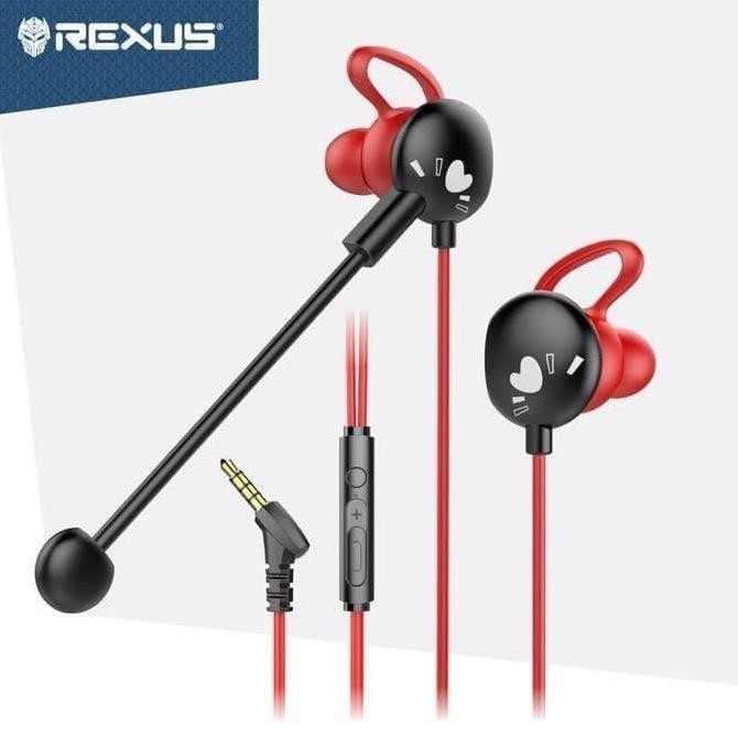 

Earphone Rexus ME-4 / ME4 with Dual Microphone Free Splitter