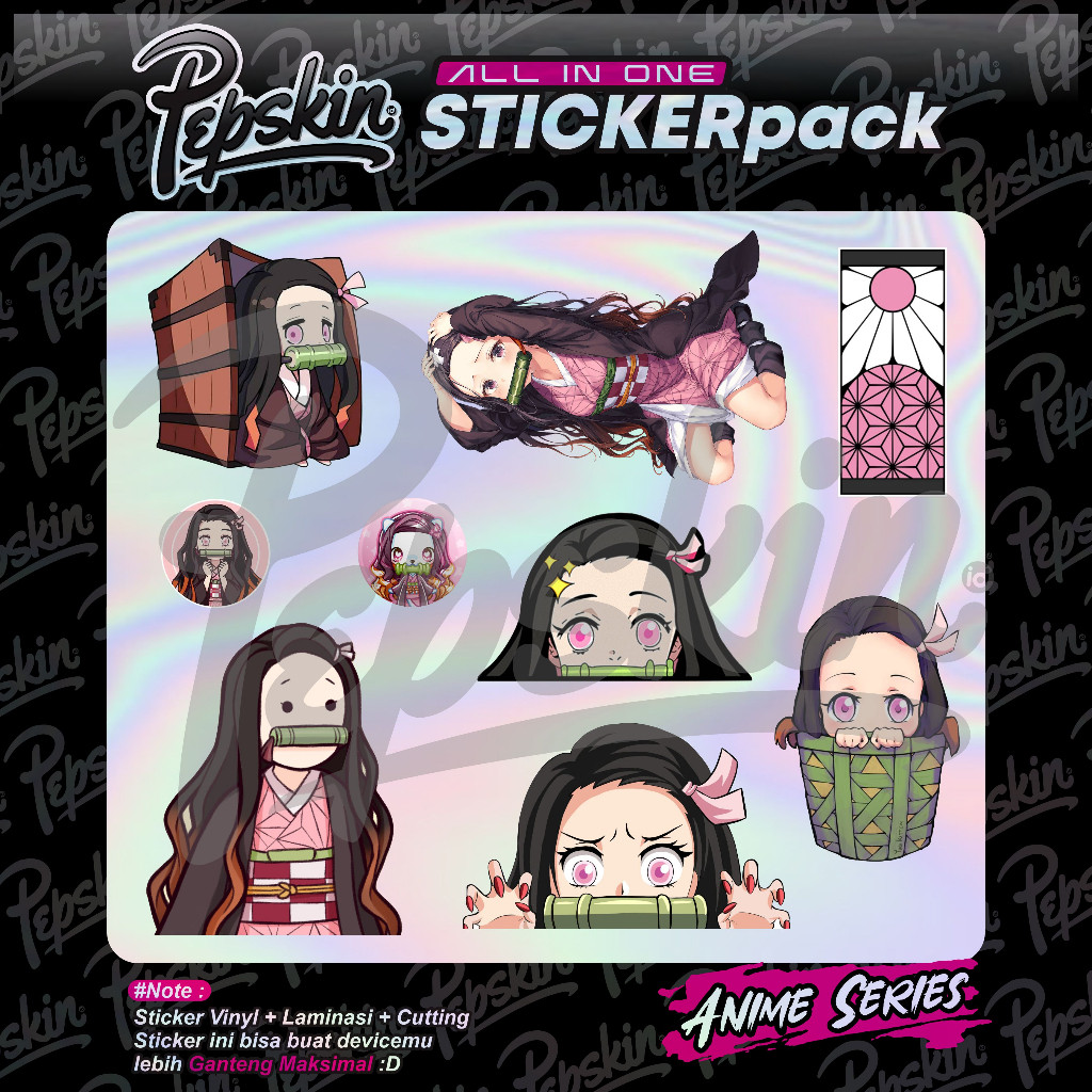 

Pack Hologram Demon Slayer Casing/Case Stiker Skin Wrap CUSTOM - Premium Quality