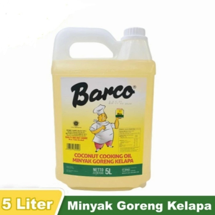

TERBARU MINYAK GORENG KELAPA BARCO 5L JERRY CAN COCONUT OIL NON-CHOLESTEROL