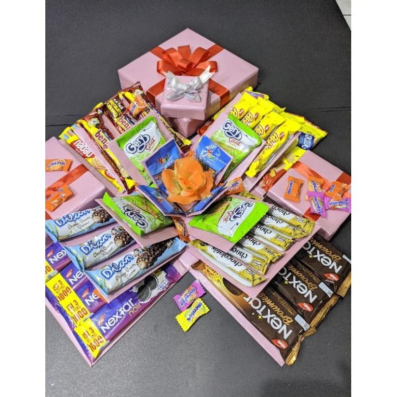 

hampers snack ulang tahun valentine anniversary hadiah untuk anak pasangan teman unik dan estetik