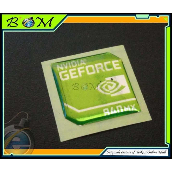 HOT DEAL STICKER STIKER LOGO TIMBUL GPU VGA NVIDIA GEFORCE 940MX 940 MX 