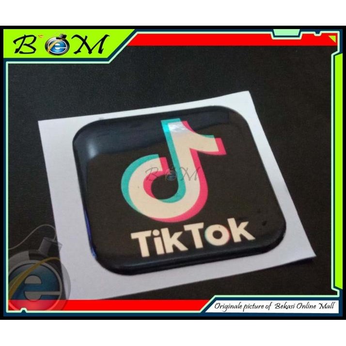 

GRATIS ONGKIR STICKER STIKER LOGO TIMBUL APLIKASI TIKTOK TIK TOK !!