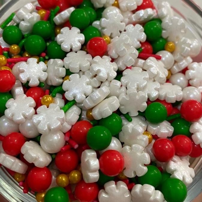 

CR - ANEKA CHRISTMAS SPRINKLES 100 GR - SPRINKLE NATAL DEKORASI HIASAN KUE TERLARIS