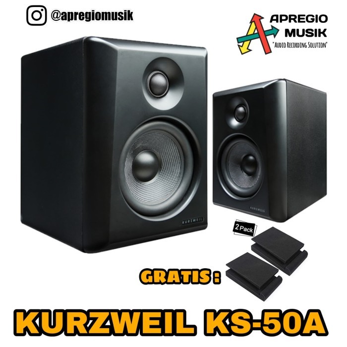 Kurzweil KS50A KS-50A KS 50A Speaker flat monitoring SEPASANG