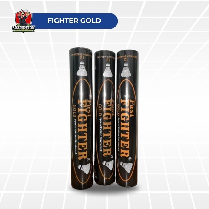 Fighter Gold Shuttlecock Kok Badminton Bulu Tangkis Original