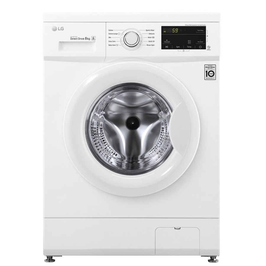LG FM-1208N3W / ABW FRONT LOADING 8 KG 1.200 RPM (NEW)(KHUSUS BANDUNG)