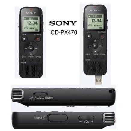 

BARU USB DIGITAL VOICE RECORDER 4GB + 32GB TERPISAH + MP3 SONY ICD-PX470