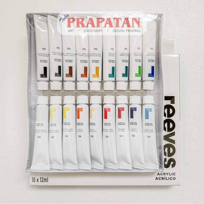 

BARU CAT AKRILIK SET REEVES 18X12ML | REEVES ACRYLIC SET