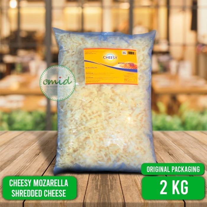 

Goofy - [ Cheesy ] Mozarella Shredded Cheese Keju Mozarella Parut 2Kg