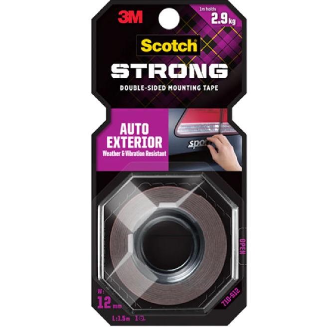 

BARU 3M SCOTCH AUTO EXTERIOR DOUBLE SIDED MOUNTING 12MM X 1.5M