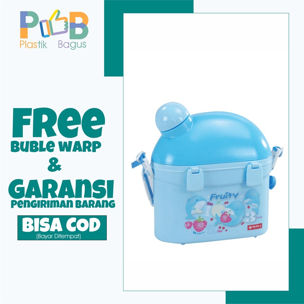 kotak makan anak tas tempat makan botol minum lion star Rodeo School Box SB-22
