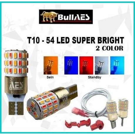 LAMPU LED T10 2 WARNA SEIN DAN SENJA MOTOR NMEX AEROK PCX ADV BULLAES