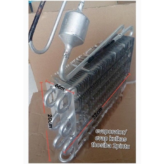 EVAPORATOR KULKAS TOSHIBA 2 PINTU ORIGINAL