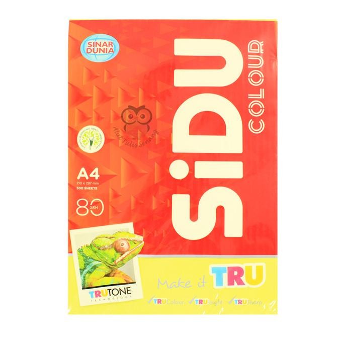 

BARU KERTAS A4 SIDU 80 GRAM WARNA CYBER