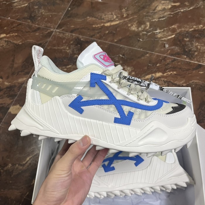 Off-White ODSY-1000 Lace-Up Sneakers - 'White Blue'