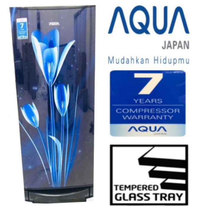 KULKAS AQUA 190 BUNGA 1 PINTU AQR-D190 LB/LK