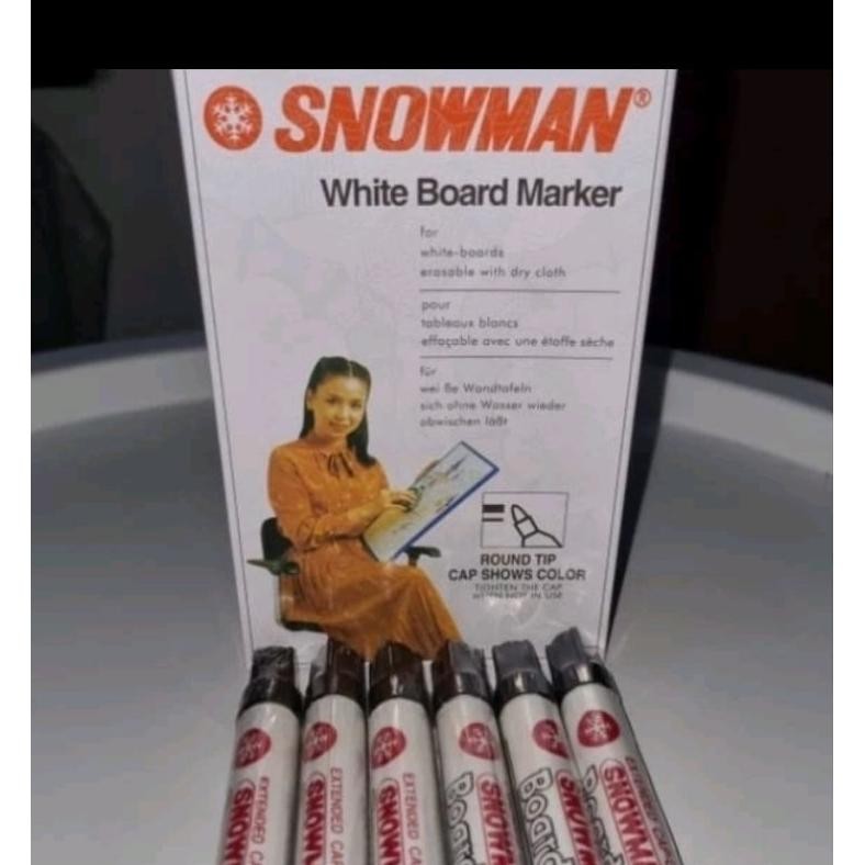 

Terlaris Spidol Snowman Whiteboard / White Board Marker Abg-12 / Abg12